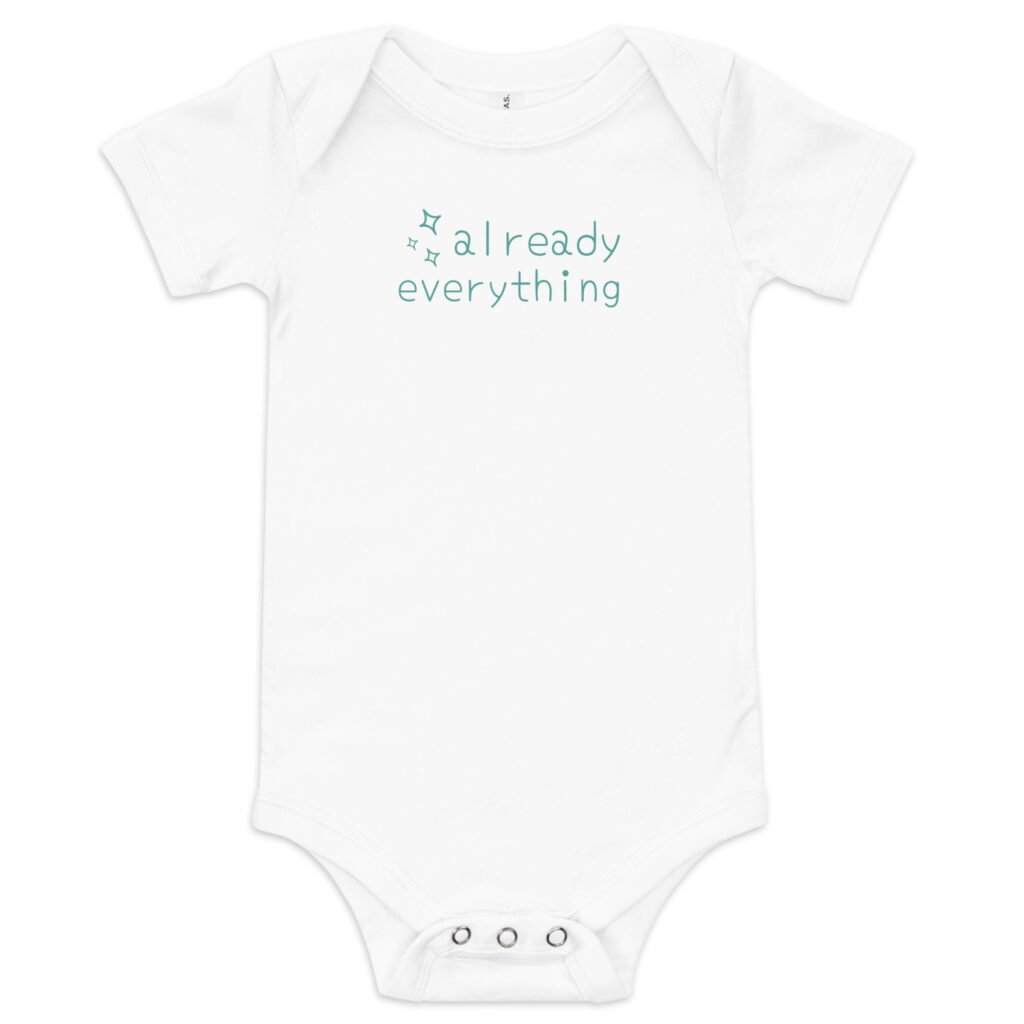 Already Everything in Stargazer 100% Airlume Cotton Baby Bodysuit by Little Guru & Co.