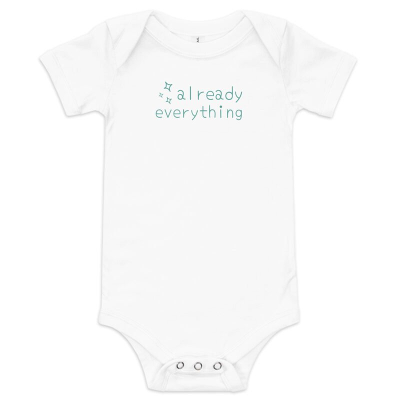Already Everything in Stargazer 100% Airlume Cotton Baby Bodysuit by Little Guru & Co.