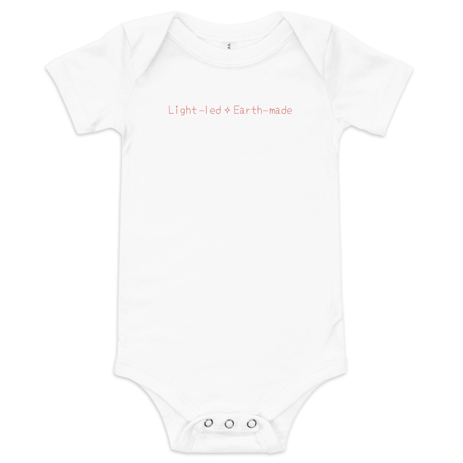 Airlume 100% Cotton Baby Bodysuit – Light-led. Earth-made. Light-led. Earth-made. in Stardust Flame 100% Airlume Cotton Baby Bodysuit by Little Guru & Co.