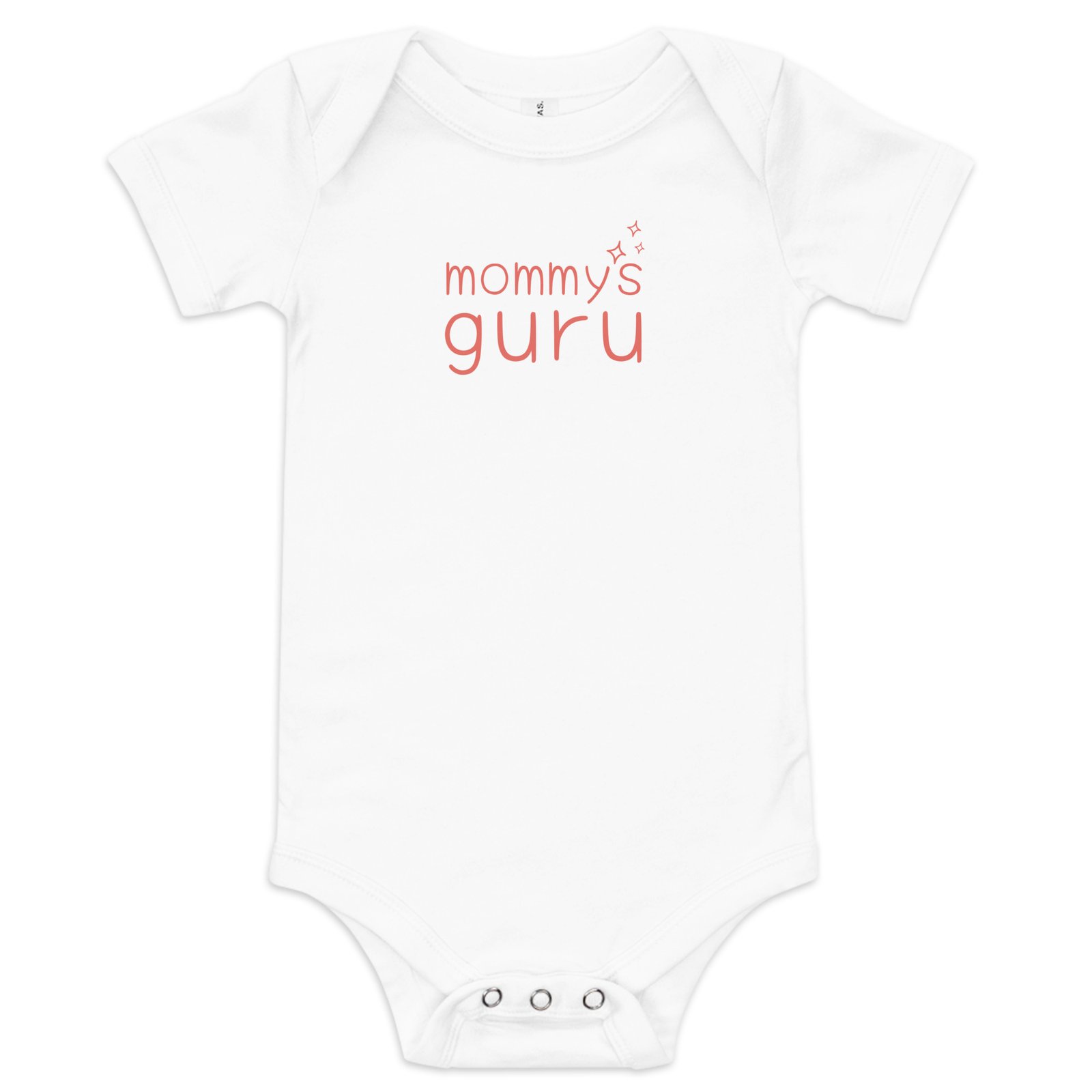 Airlume 100% Cotton Baby Bodysuit – mommy’s Guru Mommy's Guru in Stardust Flame 100% Airlume Cotton Baby Bodysuit by Little Guru & Co.