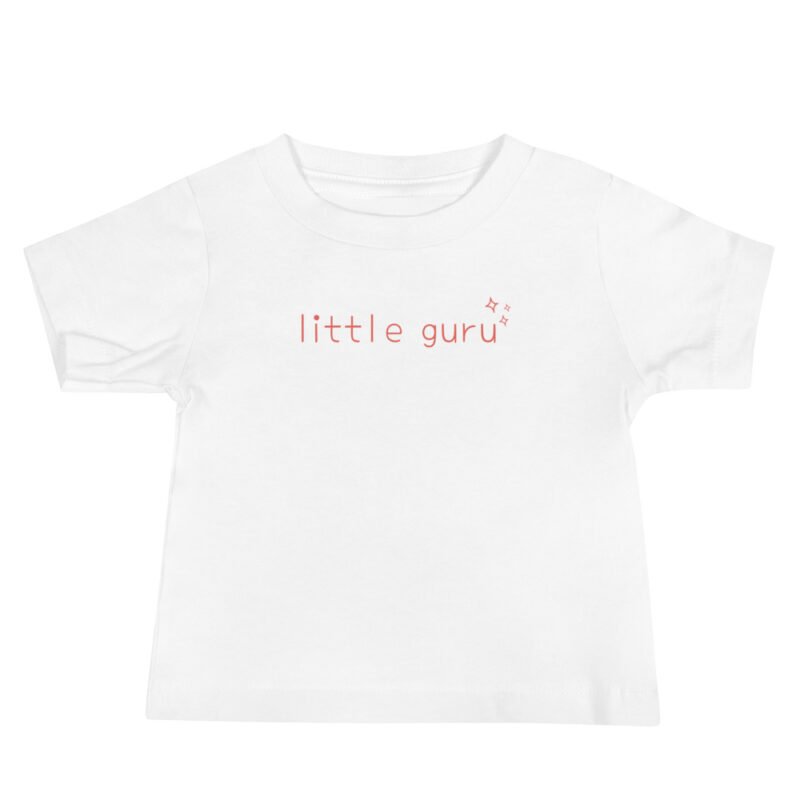 litte guru in Stardust Flame Airlume 100 Cotton Baby Tee by Little Guru & Co.
