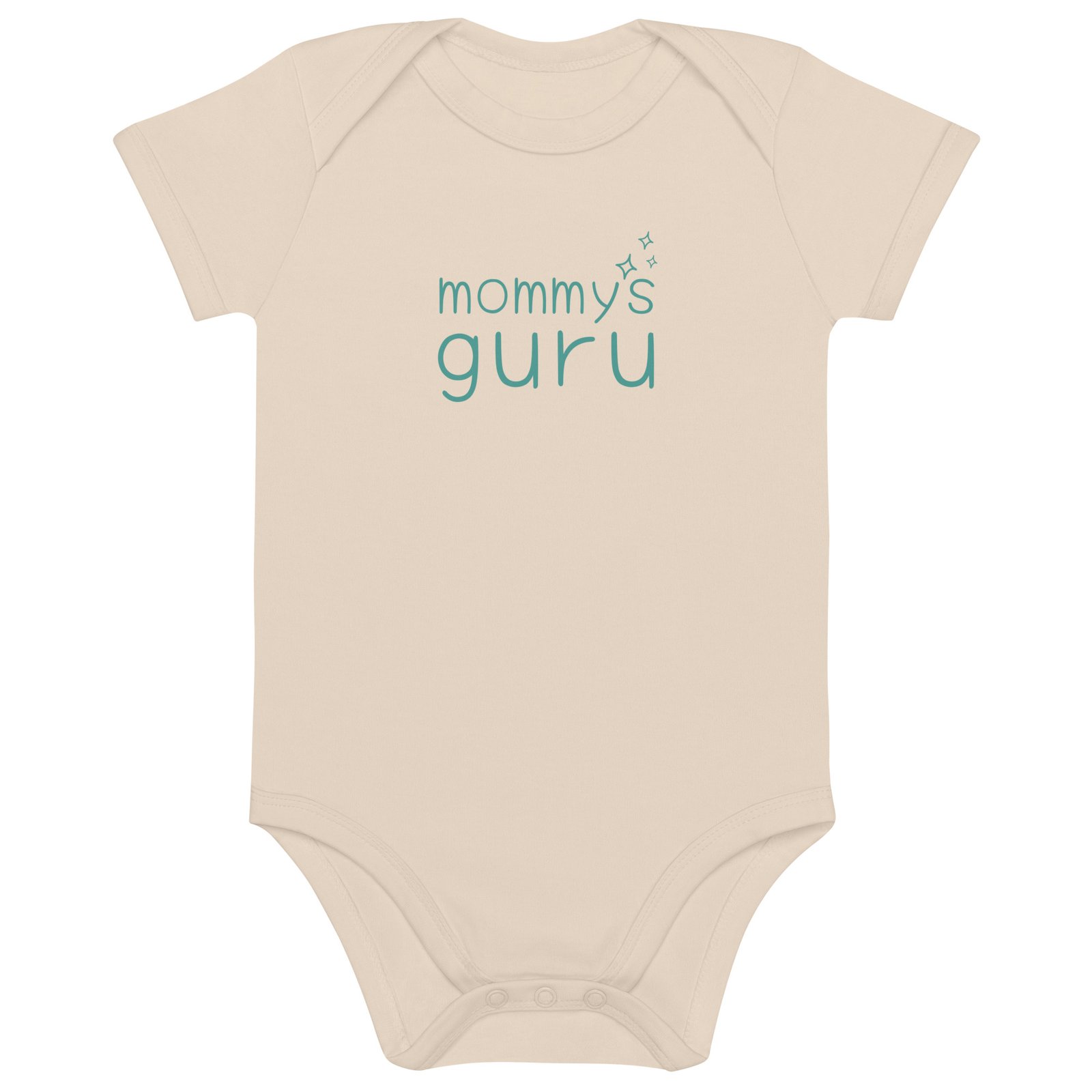 Organic Cotton Baby Bodysuit – mommy’s Guru Mommy's Guru in Stargazer Natural Organic Cotton Baby Bodysuit by Little Guru & Co.