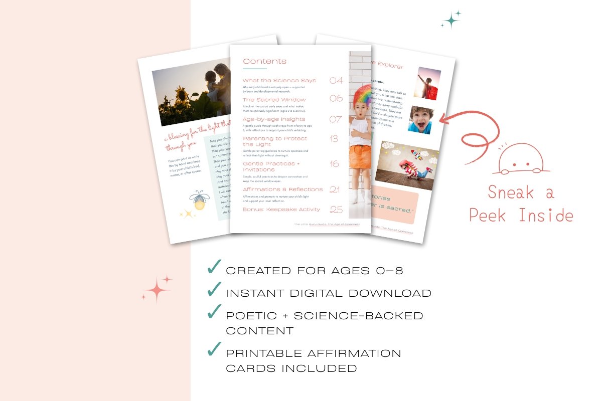 🌟 The Age of Openness: Why the First 8 Years Are Sacred